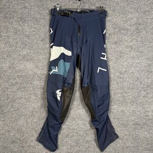 Yamaha Mens Size 28 Moto Riding Pants Blue Black Off‎ Road Motocross Biker